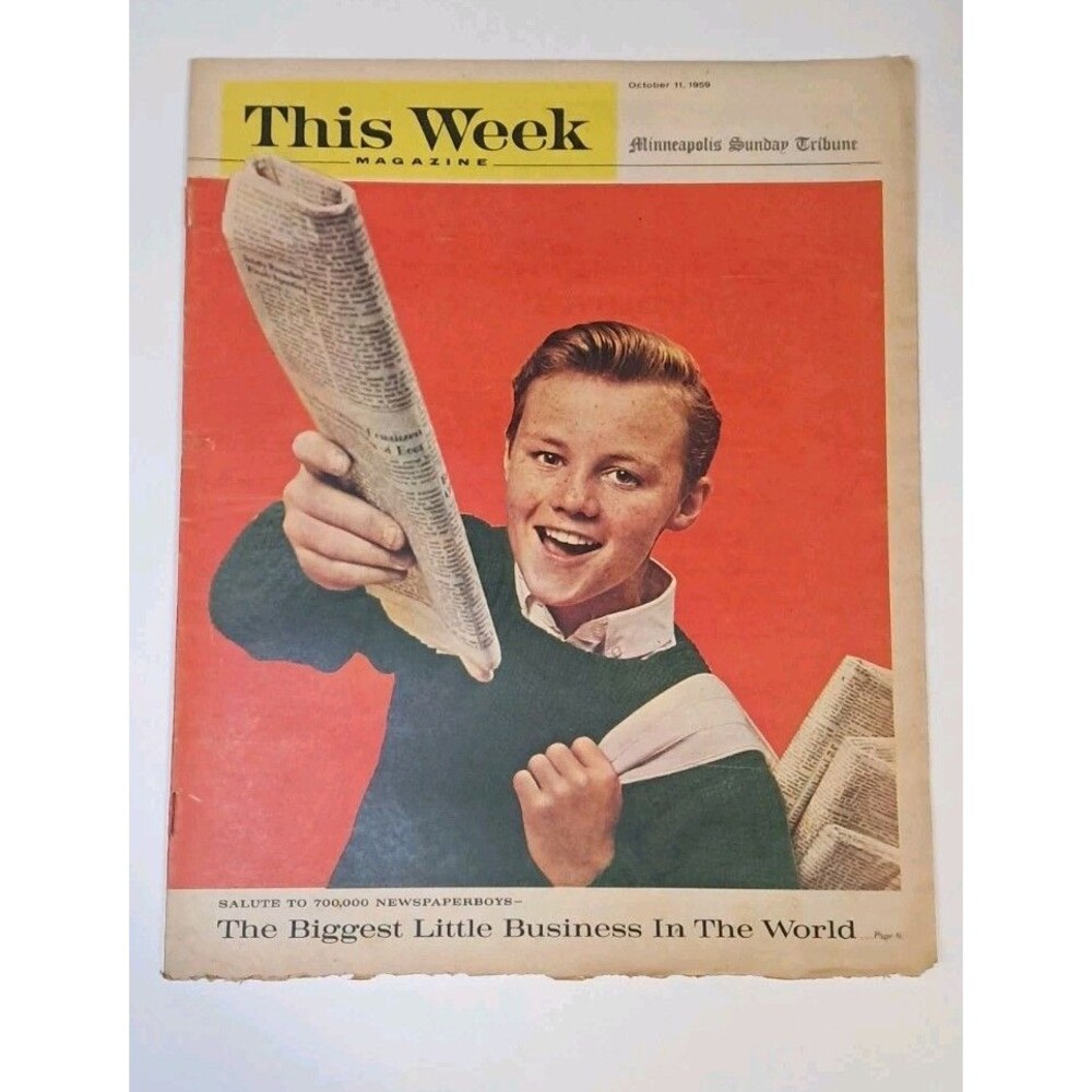 This Week Magazine Minneapolis Sunday Tribune 10/11/1959 Victor Borge